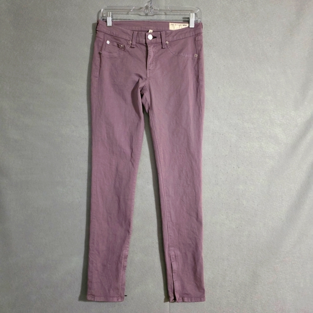 Rag & Bone Womens Purple Zipper Capri USA W1527O026 Size 27